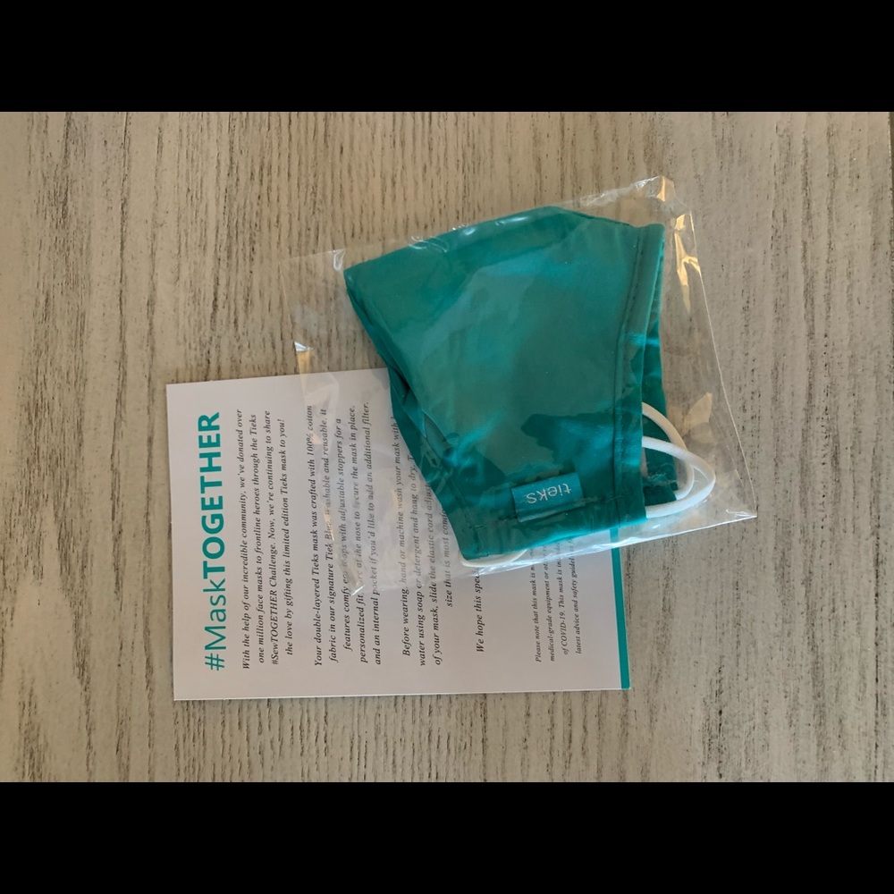 New Tieks mask